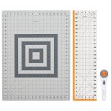 Fiskars Fiskars Heavy-duty Sada pro šití - řezací kolečko, pravítko, řezací podložka A2