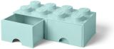 LEGO Úložný box LEGO s šuplíky 8 - aqua
