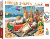 TREFL Trefl Puzzle Hidden Shapes - Kočičí prázdniny / 1011 dílků