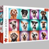 TREFL Trefl Puzzle Legrační portréty psů II / 2000 dílků