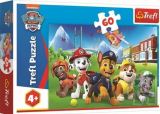 TREFL Trefl Puzzle Tlapková patrola na trávníku / 60 dílků