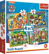 TREFL Trefl Puzzle Tlapková patrola - Prázdniny 4v1