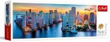 TREFL Trefl Puzzle Miami po soumraku / 1000 dílků Panoramatické