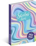 Presco Group Školní diář Abstrakt (září 2022 - prosinec 2023), 9,8 × 14,5 cm