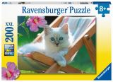 Ravensburger Ravensburger Puzzle - Kotě na lehátku 200 dílků