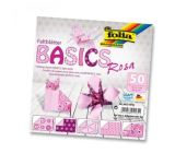 Folia paper Folia Origami papíry na skládání 15 x 15 cm - růžové 80 g