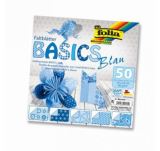 Folia paper Folia Origami papíry na skládání 10 x 10 cm - modré 80 g
