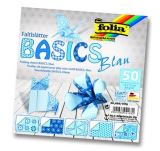 Folia paper Folia Origami papíry na skládání 15 x 15 cm - modré 80 g