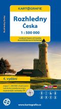 Kartografie Praha Rozhledny Česka 1:500 000