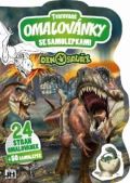 Jiri Models Tvarované omalovánky se samolepkami - Dinosauři