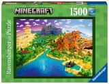 Ravensburger Ravensburger Puzzle Minecraft - Svět Minecraftu 1500 dílků