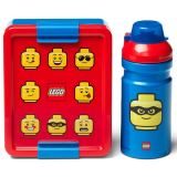 LEGO Svačinový set LEGO ICONIC Classic (láhev a box) - červená/modrá
