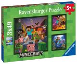 Ravensburger Ravensburger Puzzle - Minecraft Biomes 3x49 dílků