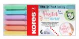 Kores Kores Pastel Style Sada popisovačů se štětcovým hrotem 6 ks
