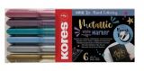Kores Kores Metallic Style Sada popisovačů se štětcovým hrotem 6 ks