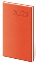 Helma365 Diář 2023 Print - oranžová, týdenní, kapesní