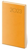 Helma365 Diář 2023 Print - žlutá, týdenní, kapesní