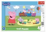 TREFL Puzzle Prasátko Peppa - Veselý vláček 15 dílků