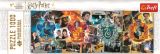 TREFL Puzzle Panorama Harry Potter - Čtyři bradavické koleje 1000 dílků