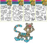 Anděl Přerov Předlohy na malování na sklo s vyvýšenou konturou - dino 30 x 21 cm