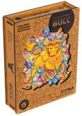 Unidragon Unidragon dřevěné puzzle - Býk velikost M