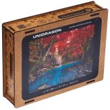 Unidragon Unidragon dřevěné puzzle - Erawan vodopád velikost M