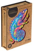 Unidragon Unidragon dřevěné puzzle - Chameleon velikost M