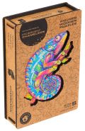 Unidragon Unidragon dřevěné puzzle - Chameleon velikost S
