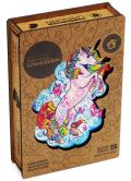 Unidragon Unidragon dřevěné puzzle - Jednorožec velikost S