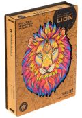 Unidragon Unidragon dřevěné puzzle - Lev velikost M