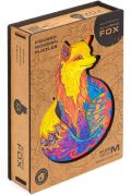 Unidragon Unidragon dřevěné puzzle - Liška velikost M