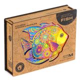 Unidragon Unidragon dřevěné puzzle - Ryba velikost M