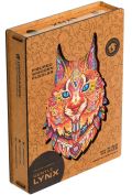 Unidragon Unidragon dřevěné puzzle - Rys velikost L