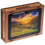 Unidragon Unidragon dřevěné puzzle - Rýžové pole velikost S