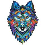 Unidragon Unidragon dřevěné puzzle - Vlk velikost L