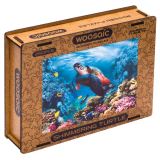 Unidragon Unidragon dřevěné puzzle - Želva velikost S