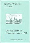 Scriptorium Deník z cesty do Nizozemí v roce 1705