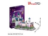  Puzzle 3D Zmek Neuschwanstein / led - 128 dlk