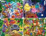 Larsen Puzzle MINI - MIX-princezna,kapela,dino,party/6 dlk (4 druhy)