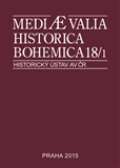 Historick� �stav AV �R, v.v.i. Mediaevalia Historica Bohemica 18/1