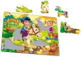 Larsen Puzzle MAXI - JEZDME na koni/16 dlk