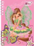 Akim Winx Club Flora - zpisnk A6 s kroukovou vazbou