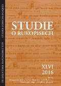 Masarykv stav AV R Studie o rukopisech 46