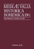 Historick� �stav AV �R, v.v.i. Mediaevalia Historica Bohemica 19/1