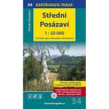 Kartografie Praha 1: 50T (34)-Stedn Poszav (turistick mapa)