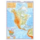 Kartografie Praha Severn a stedn Amerika - prun obecn zempisn mapa A3/1:35 mil.