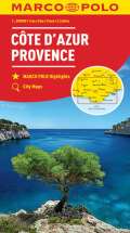Marco Polo Francie - Azurové pobřeží, Provence mapa 1:200T