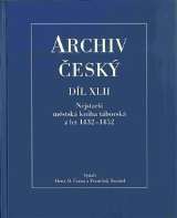 Filosofia Archiv esk XLII - Nejstar mstsk kniha tborsk z let 1432  1452