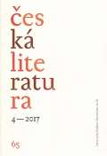 stav pro eskou literaturu AV esk literatura 4/2017