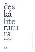 Ústav pro českou literaturu AV Česká literatura 1/2018